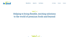 Desktop Screenshot of in2food.co.za